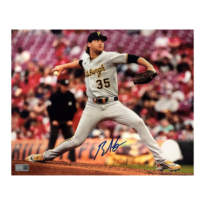 Braxton Ashcraft Signed Pitching in Gray 8x10 Photo
