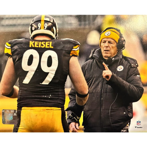 Brett Keisel & Dick Lebeau Unsigned 8x10 Photo