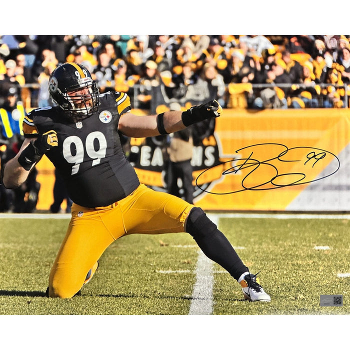 Brett Keisel Signed Bow And Arrow 16x20 Photo