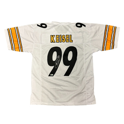 Brett Keisel Signed Custom White Football Jersey