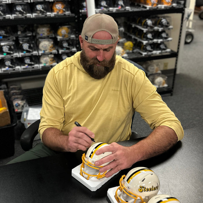 Brett Keisel Signed Pittsburgh Steelers Retro Mini Helmet