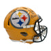 Brett Keisel Signed Steelers Full Size 75th Anniversary Speed Replica Helmet with "FEAR DA BEARD"