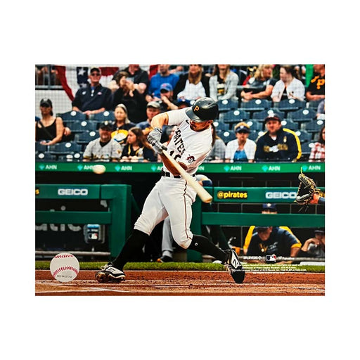 Bryan Reynolds Batting in White Unsigned 8x10 Photo