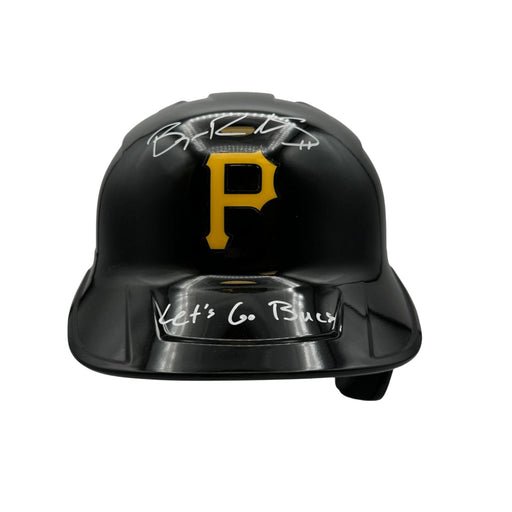 Bryan Reynolds Signed Pittsburgh Pirates Full Size Replica Batting Helmet with "Let's Go Bucs"