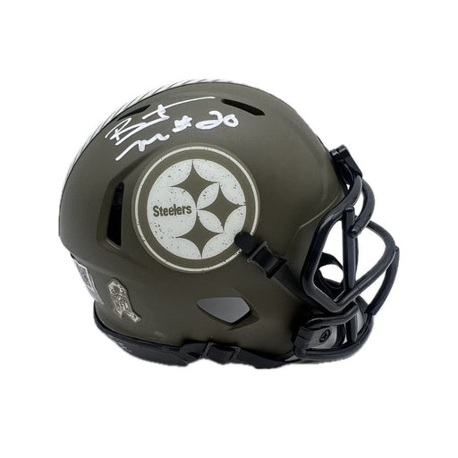 Bryant McFadden Signed Pittsburgh Steelers '22 Salute to Service Mini Helmet