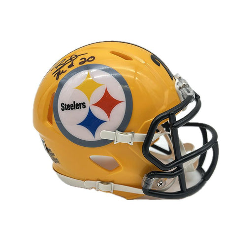 Bryant McFadden Signed Pittsburgh Steelers 75th Anniversary Speed Mini Helmet