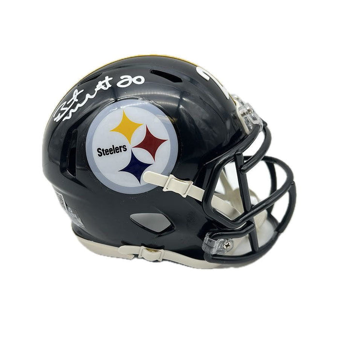 Bryant McFadden Signed Pittsburgh Steelers Speed Mini Helmet