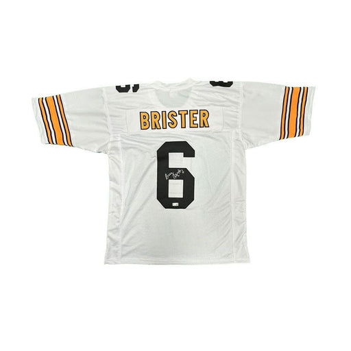 Bubby Brister Signed Custom White Away Football Jersey