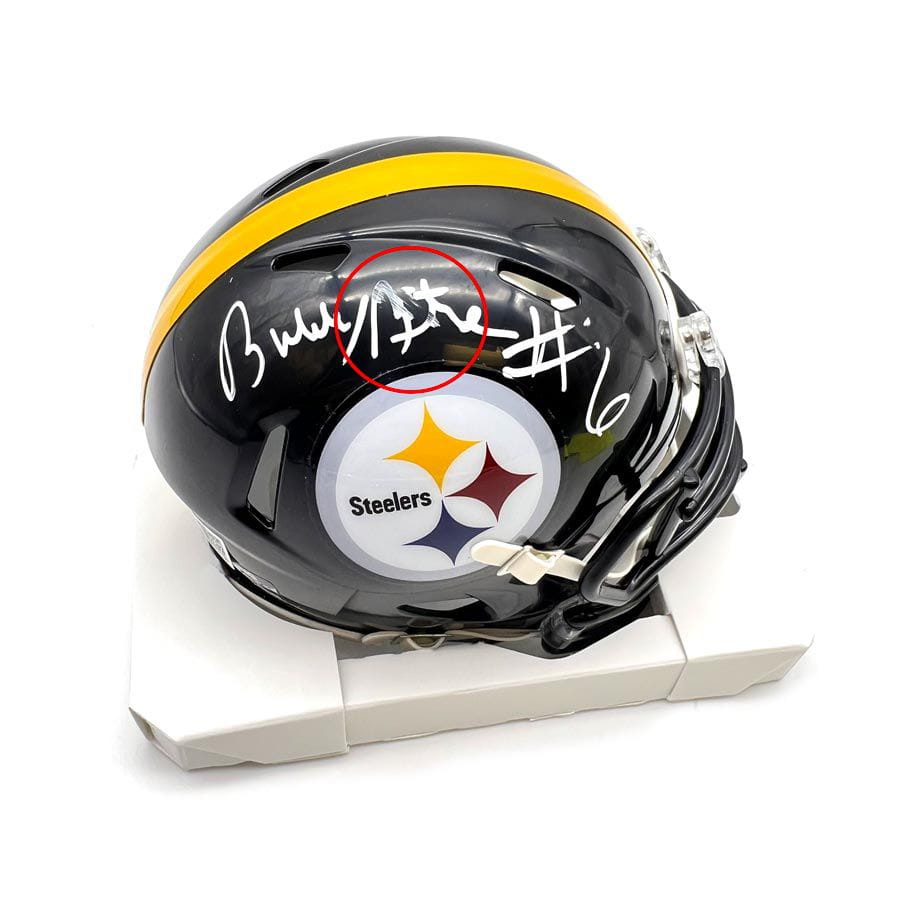 Jack Lambert Signed Pittsburgh Steelers Speed Chrome NFL Mini