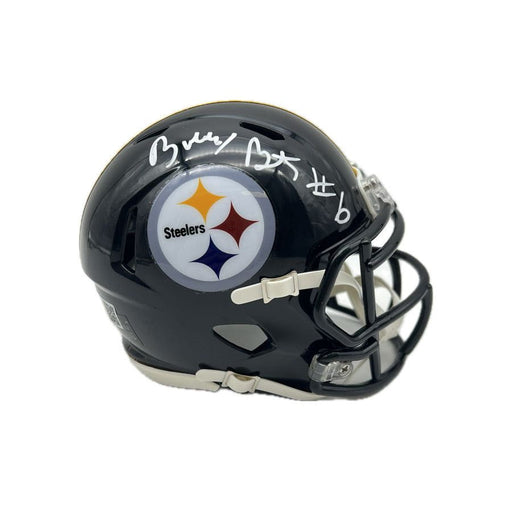 Bubby Brister Signed Pittsburgh Steelers Speed Mini Helmet