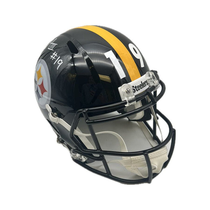 Calvin Austin III Signed Pittsburgh Steelers Black Speed Mini Helmet