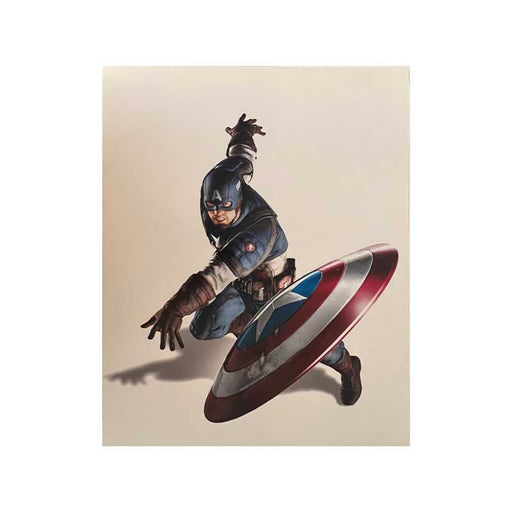 Captain America Throwing Shield Unsigned 16x20 Photo