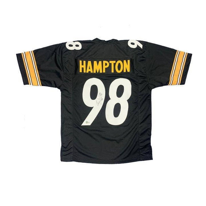 Casey Hampton Signed Black Custom Football Jersey