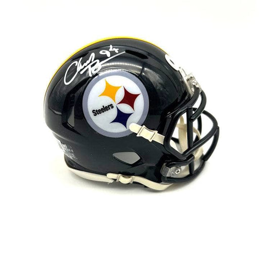 Chad Brown Autographed Pittsburgh Steelers Speed Mini Helmet - DAMAGED