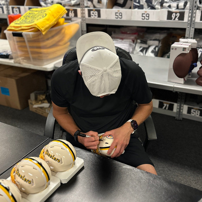 Chris Boswell Signed Pittsburgh Steelers Retro Mini Helmet