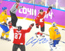Chris Kunitz Signed Team Canada with Crosby 8X10 Photo