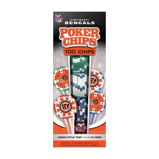 Cincinnati Bengals Dice Poker Chips - 100 Pieces