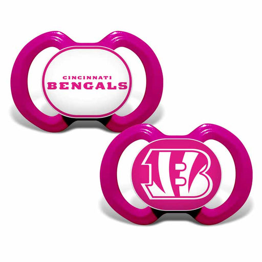Cincinnati Bengals Pink Pacifiers - 2 Pack