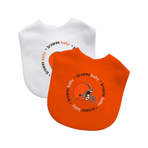 Cleveland Browns 2-Pack Baby Bibs
