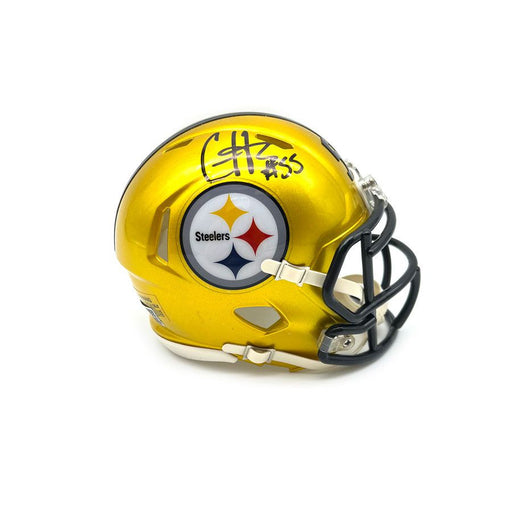 Cole Holcomb Autographed Pittsburgh Steelers Flash Mini Helmet