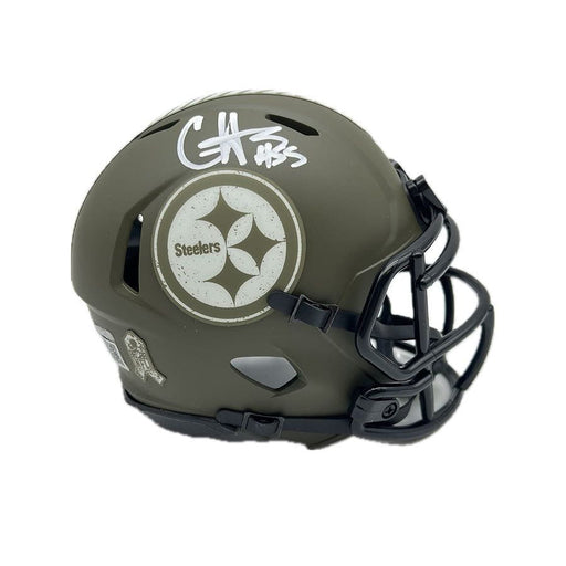 Cole Holcomb Signed Pittsburgh Steelers 2022 Salute to Service Mini Helmet