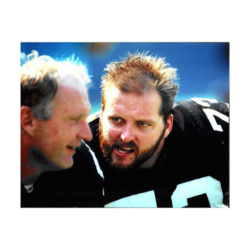 Craig Wolfley Close Up with Mike Webster Unsigned 8x10 Photo