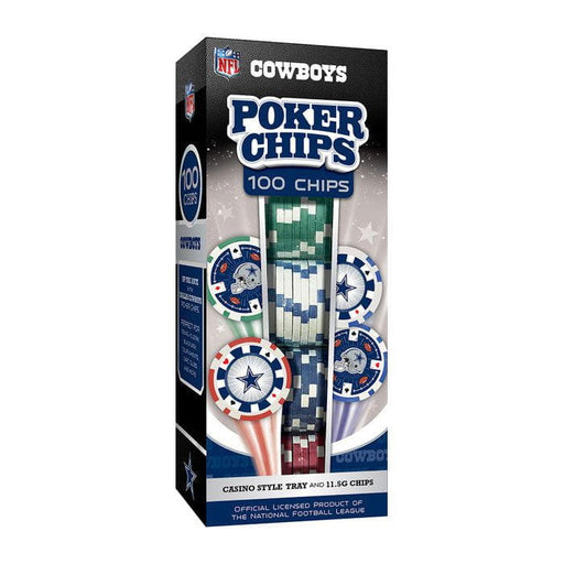 Dallas Cowboys Dice Poker Chips - 100 Pieces