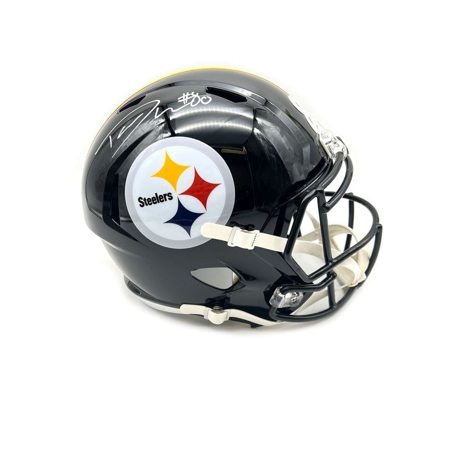 Darnell Washington Autographed Pittsburgh Steelers Black Speed