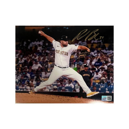 David Bednar Signed Pitching in All White 16x20 Photo