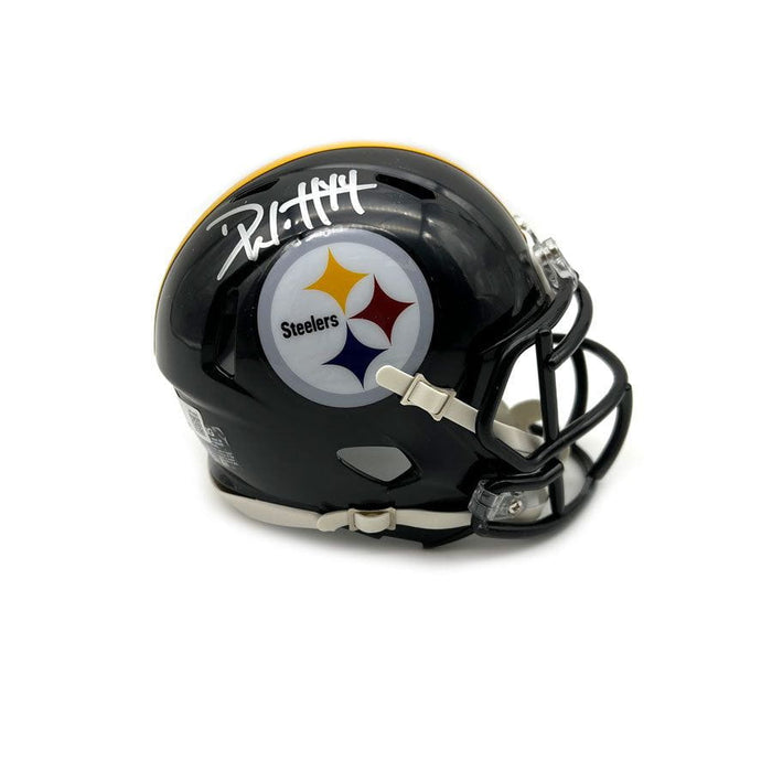 Derek Watt Signed Pittsburgh Steelers Black Speed Mini Helmet