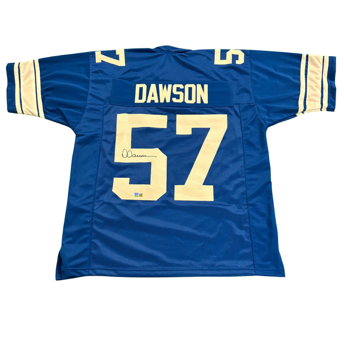 Dermontti Dawson Signed Blue Custom College Jersey