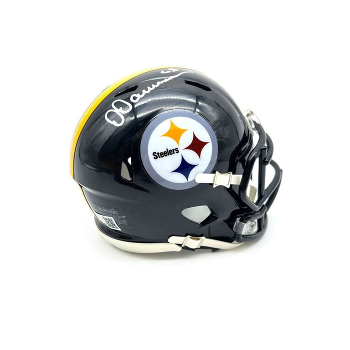 Dermontti Dawson Signed Pittsburgh Steelers Black Mini Helmet