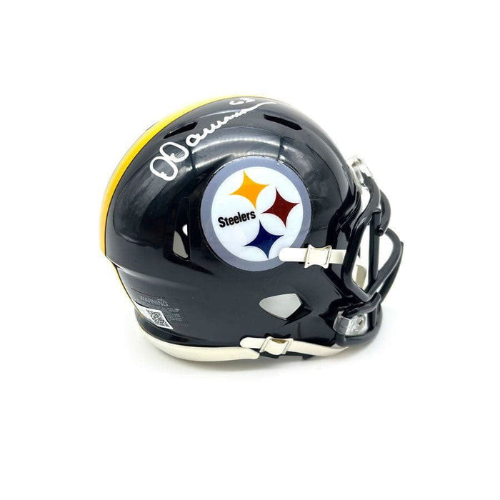 Dermontti Dawson Signed Pittsburgh Steelers Black Speed Mini Helmet