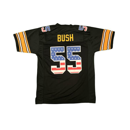 Devin Bush Unsigned Custom Stars and Stripes Jersey