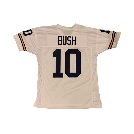 Devin Bush Unsigned Custom White College Football Jersey