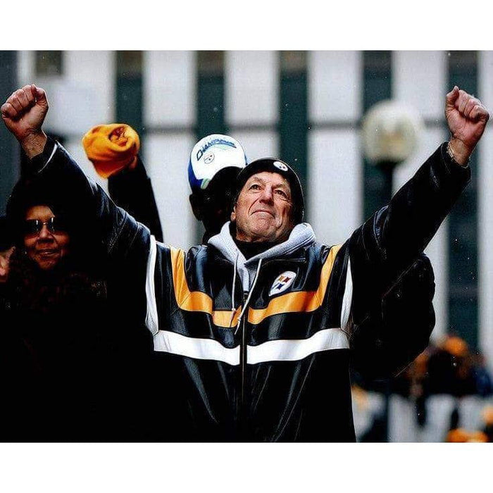 Dick Lebeau Hands Raised at SB Parade Unsigned 16x20 Photo