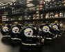 Dick LeBeau, James Harrison, Troy Polamalu, Brett Keisel, & Aaron Smith Autographed Speed Mini Helmet Bundle