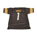 Dick Lebeau Signed Custom Black Football Jersey with HOF 2010