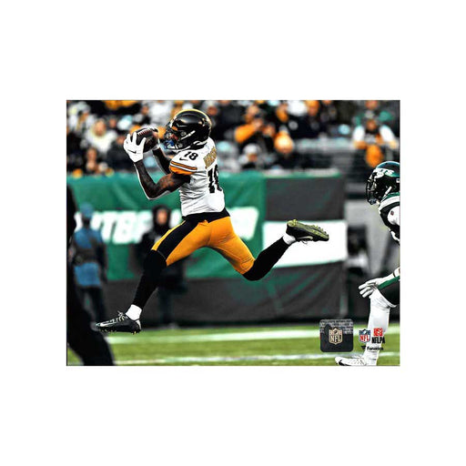Diontae Johnson Leaping in White Unsigned 8x10 Photo