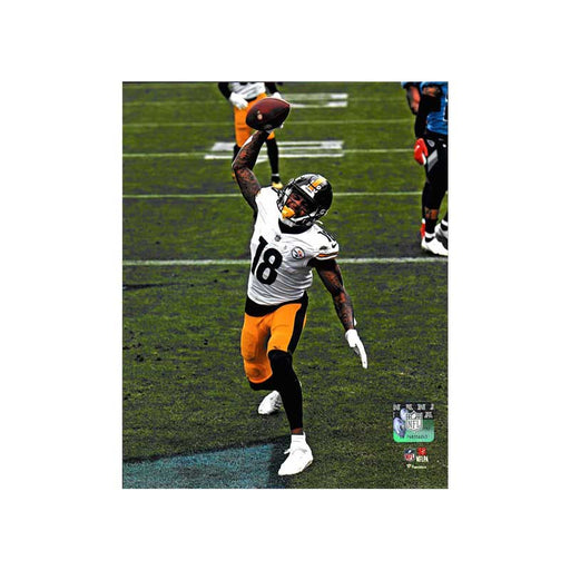 Diontae Johnson Spiking in White Unsigned 8x10 Photo