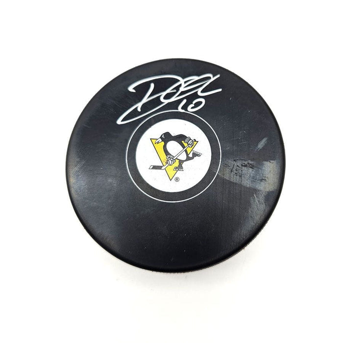 Drew O'Connor Autographed Penguins Small Logo Puck