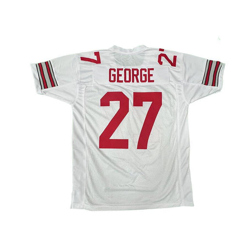 Eddie George Unsigned Custom White College Jersey