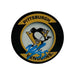 Egor Chinakhov Signed Pittsburgh Penguins Retro Souvenir Hockey Puck