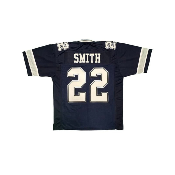 Emmitt Smith Unsigned Custom Blue Football Jersey