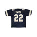 Emmitt Smith Unsigned Custom Blue Football Jersey