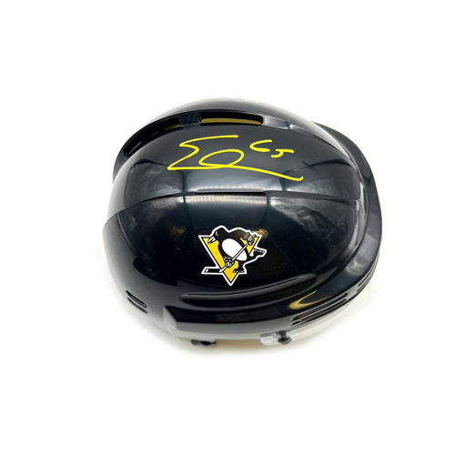 Erik Karlsson Signed Pittsburgh Penguins Black Mini Helmet