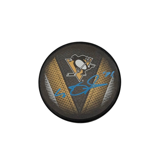 Evgeni Malkin Signed Penguins Official Stitch Souvenir Hockey Puck