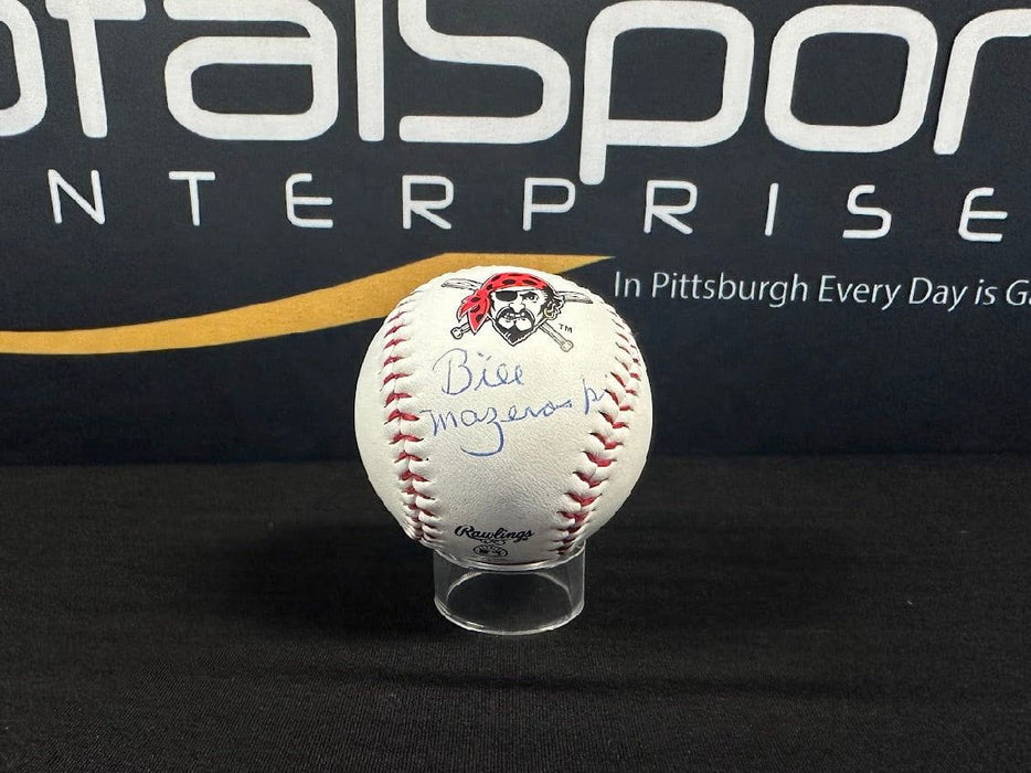 Facebook Auction: Bill Mazeroski Autographed Pirates Logo Baseball