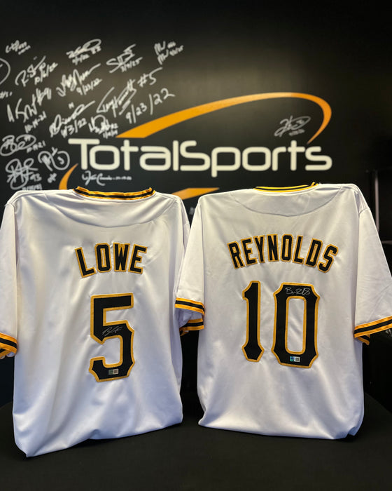Facebook Auction: Brandon Lowe & Bryan Reynolds Autographed Custom White Jersey Combo