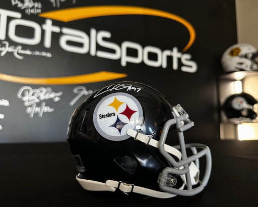 Facebook Auction: Cam Heyward Autographed Throwback Speed Mini Helmet